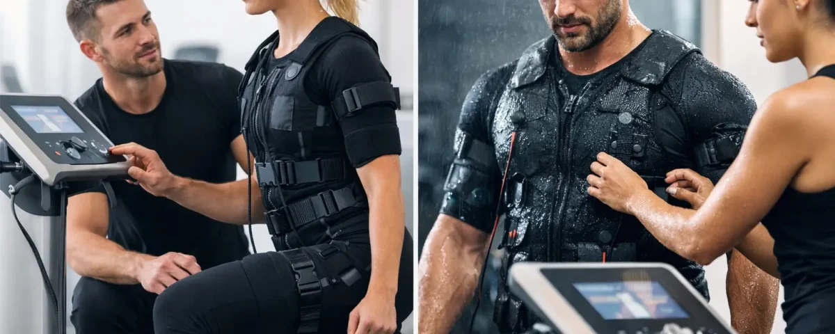 Elettrostimolazione a secco contro elettrostimolazione a umido per le aziende del settore fitness